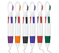 Générique Stylos à Encre - 4-en-1 Fournitures avec,6 Pièces Stylos Bille Multicolores,pour Bureau Voyage Art Dessin Planificateur Étude Adolescents Enseignants