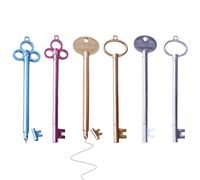 Générique Stylos à encre en gel créatif, stylo à bille vintage - Forme de clé rétro 6x jolis stylos de journalisation | Fournitures scolaires mignonnes décoratives pour la papeterie Drawing Writing