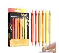 Générique Stylos de couleur à pointe fine | Rétractable 0,7 mm 6 Couleurs Lavable - Set De Feutres Couleur Acrylique - Pour Bureau École Écriture Journal Créatif Croquis Artistiques Esquisses BD