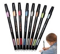 Générique Stylos Effaçables - 8 Pièces 0,7 Mm Multicolores | Stylos à encre multicolores | Pour Enseignants, Scrapbookers, Éducateurs, Étude, Loisirs Créatifs, Croquis, École, Maison, Bureau,