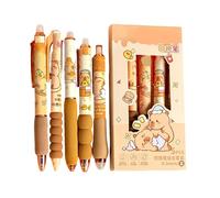 Générique Stylos Effaçables Rétractables, 6 Pièces Marqueurs D'Écriture Rétractables Mignons, Ensemble De Stylos Gel Agenda, Pour Maison, Bureau, Salle De ibliothèque, Enseignants,