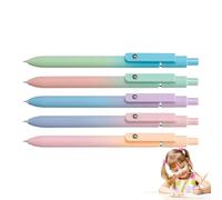 Générique Stylos Gel - Collection Premium Stylos | 5 Pièces Point Fin Lisse Sèchage Rapide Outil d'Écriture pour Prise de Notes Journal École