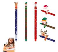 Générique Stylos gel effaçables à encre indélébile, stylos de Noël Père Noël et rennes, écriture fluide, parfaits pour les petits cadeaux de Noëls, les fêtes et less souvenirs.