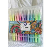 Générique Stylos Gel, Ensemble de 48 Couleurs, Pastel et Néon, Collection Artistique