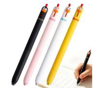 Générique Stylos Gel Noirs Rétractable 0,5 mm Pointe Fine Poulet