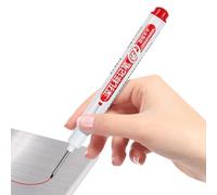 Générique Stylos Marqueurs Pour Trous Profonds Multifonctionnel Ergonomique | Stylo marqueur long polyvalent pour une utilisation dans la construction, en extérieur et dans l'industrie Rouge