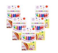 Générique Stylos Popcorn 6 Couleurs,Kit Stylos Popcorn Gonflables | Stylos à Dessin 3D Effet Pop, Matériel de Bricolage Créatif pour Activités Enfantines, Loisirs Artistiques Manuels