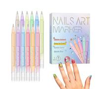 Générique Stylos Vernis à Ongles, 12 Couleurs Liner De Dessin Imperméable, Stylos À Vernis Pour Ongles, Pour Débutants Adolescents Femmes Salon À Domicile Fêtes Manucure Projet