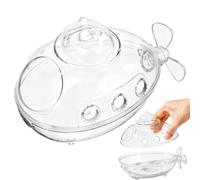 Générique Submarine Shaped House - Leakproof Hamster Bathroom Decorative | Small Animal Toilet Habitat Dcor for Dwarf, Syrian, Gerbil, Bathing, Play, Dig, Pets, Rabbits, Travel