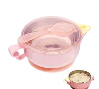 Générique Suction Cup Bowls, Water Filled, 400ml Capacity, Portable Children Tableware, Easy Grip Handle, Non-Slip Base, Cute Design, Feeding, Home Use, Spill Proof, Dishwasher Safe