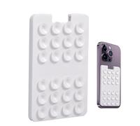 Générique Suction Cup Card Holder - Silicone Adhesive Cellphone Card Mount | Powerful Adsorption Phone Holding Supplies, Suction Cup Phone Mount Wallet for Wall, Shower, Mirror, and Window