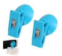 Générique Suction Cup Clips For Car - 2 PCS Removable Vehicle Multiple Purpose Decoration Pendants | Reusable Ticket Paper Towel Clamp, Ticket Card Retainer Hook, Window Suction Clamp For Car