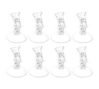 Générique Suction Cup Clips - PVC 8 Pack Multipurpose Hanging Holders | 1.97 Inch Strong Grip Clips for Holding Cables and Household Items | Lightweight No Drill Organisers for Bathroom, Kitchen, O