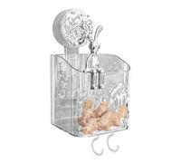 Générique Suction Cup Shower - Strong Hold Removable Rack, Clear PET Bathroom Shelf, No Drilling Wall Mounted Basket, Organizing Shampoo Soap Conditioner Bottles | For Tile Mirror