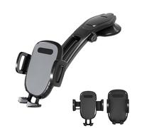 Générique Suction Type Downward Bending Phone Mount,with One Button Release Clamp,Windshield Holder,Universal Car Windshield Silicone Dashboard Suction Cup 360 Degree Mount Holder Stand (Gray 1PC)