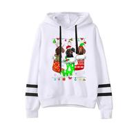 Générique Sudadera Navidad Jersey Navideño Mujer Divertido Sudaderas Navidad Sudadera Navidad Mujer Sudadera Con Capucha Mujer Jersey Navideño Sudadera Larga Con Capucha Sudadera De Estampado