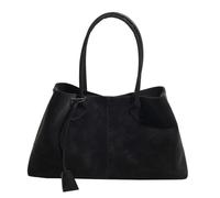 Générique Suede Tote Bag for Women, Soft Faux Suede Retro Handbag, Large Capacity Hobo Shoulder Bag, Crossbody Purse for Work, Travel & Shopping (Black)