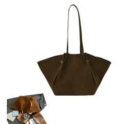 Générique Suede Tote Bag for Women Trendy Crossbody Shoulder Purse Retro Hobo Purses Versatile Chic Stylish Bag Large Capacity Handbag (20.47 in x 3.94 in x 11.02 in,4)