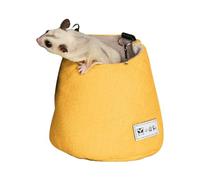 Générique Sugar Glider Pouch - 40g Cotton Nest Squirrel Bed for Cage | 5.91 * 5.91in Sugar Glider Pouch Bed, Small Animals Removable Nest Mat for Hamster, Syrian Hamster Sack Swing