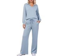 Générique Suits Femme Jogging Noir Sportswear Ensemble Pantalon Et Haut Sport Chic Vêtements Grande Taille Ete Tenue Hiver Yoga Pants Survêtement Gris Laine Ensembles D'interieur