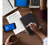 Générique Suivi des Dépenses Mensuelles - Carnet de Planification de Défi d'Économies,Agenda avec Impression Claire et Écriture Fluide pour Noël École Maison Travail