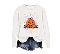 Générique Summer Clothes for Halloween Womens Sweatshirt Winter Fall Outfits Y2k Full Zip Hoodie Woman Haloween Sweatshirts Women UK Grey Cute Casual Hoodies Sweaters Costumes 2025