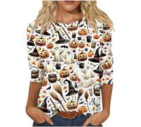Générique Summer Clothes for Womens Halloween Sweater Oversized Hoodies Sweatshirts Zip Up Hoodie Women Scary Costumes Crewneck Sweatshirt Green Pullover Pumpkin Grey