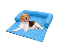 Générique Summer Dog Cooling Pad - 29.13x29.13 in Cat Cooling Mat Ice Dog Bed | U Shape Pillow Non-Slip Washable Cat Bed Pet Supplies for Small Medium Breed Puppy Kitten Crate Kennel Indoor