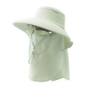Générique Summer Hats for Women - UPF50 Wide Brim Sun Protection Hat, Waterproof Adjustable UV Protective Fishing Gardening Hat with Face Cover Neck Flap for Hiking Camping Beach