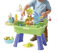 Générique Summer Outdoor Toy - Heavy Duty Structural Sensory Water Table, Hydrophobic Anti Easy Clean Basin, Zero Torque Leakproof Bottom Drain, Multi Child Cross Braced Stability Activity Center |