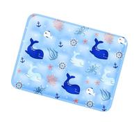 Générique Summer Pet Cooling Mat, Pet Sleeping Bed, 11.81x15.75 inches Heat Relief Pad, with Self-Chilling Fabric, Lightweight Breathable Cushion, Washable Heat Dissipating Liner for Home Living Room