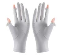 Générique Sun Gloves - Ice Silk Thin Splicing, Full Finger Sunblock Handwear, Anti Slip Cooling Summer Wear | UV Protection Handwear, Breathable Outdoor Sports Wear for Running Cycling Driving