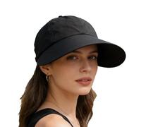 Générique Sun Hat - Polyester Fiber | Quick-Drying Wide Brim UV Protection Cap with Ponytail Opening | Open Top Sun Hat for Hiking Gardening Beach and Travel for Breathable Coverage