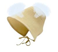Générique Sun Hats Women, Foldable Cotton Linen Pioneer Bonnet with Tie, 21.65-23.62 inches Vintage UV Protection Visor for Summer Outdoor Fishing, Golf, Hiking, Travel Cotton and Linen