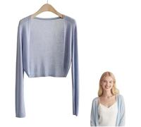 Générique Sun Knit Cardigan Women's Thin, Long Sleeve Knit Cardigan Coat Shawl Air-Conditioned Shirt