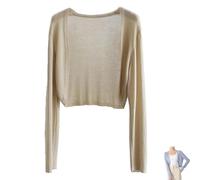 Générique Sun Knit Cardigan Women's Thin, Long Sleeve Knit Cardigan Coat Shawl Air-Conditioned Shirt