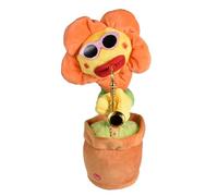 Générique Sunflower Music Toy - Talking Flower Doll, Light Up Plush Figure | Interactive Musical Singing Animation Toy, Big Red Lips Electric Motion Speaker Character with Children Celebration