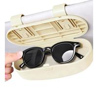 Générique Sunglasses Holder for Car Visor, Multi-Functional Universal Auto Organizer, Eyeglass Case Storage, Holder with Easy Access Clip Design, Accessory for Traveling Birthday Vehicle Driving Road