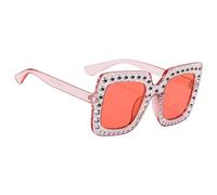 Générique Sunglasses with Rhinestones - for Style | Gradient Rhinestone Sunglasses Featuring Glitter Square Frames, Perfect | Sunglasśes for Women Fōr Outdoor and Fashion Use
