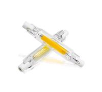 Générique Super Heldere R7S LED Gloeilamp, 5W 10W 20W 220V Glazen Buis Lampe Constant Power Licht LED Verlichting 78mm 118mm J78 J118 COB Lampen,Warm White,10W 78mm