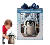 Générique Super Réaliste Robot en Peluche Penguin | Super Réaliste en Peluche | 2025 A Mis À Niveau Mes Robots De Pingouins Réalistes | Robot Interactif Drôle pour Adultes Salon, Chamb