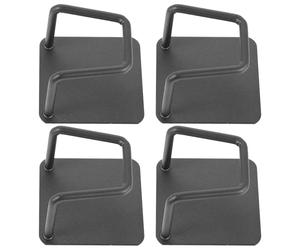 Générique Support 4 en Fer Balance Argenté de Pliable Mural pour Électronique, Compatible Universellement Pièces, Rangement Pratique Salle de Bain et Chambres et Dortoirs