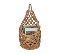 Générique Support À, Corde en Coton Tissée À La Main | Support Mural De Style Bohème 30cm X 20cm, Panier Suspendu en D'intérieur De 100g, Organisateur De Rangement Décoratif pour La Décoration D