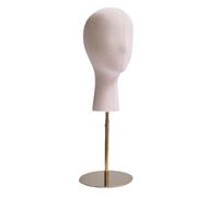 Générique Support à Perruque, Porte-chapeau, Mannequin à Perruque, Tête de Coiffage et de Séchage, pour La Maison, Le Salon et Les, Accessoires de Tête, Socle doré