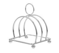 Générique Support à Toast en Acier Inoxydable Argenté, Porte- à 2 Fentes, Présentoir à Tranches de Carrées, Gain de Place pour Cuisine et Salle à Manger