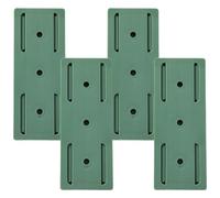 Générique Support Adhésif Vert 4pcs pour Multiprise sans Perçage en Abs Léger Organiseur de Douilles pour Bureau et Maison