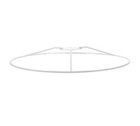 Générique Support annulaire métallique E27 rond en fer blanc 30 CM, structure solide pour lampe cristal et décoration salon