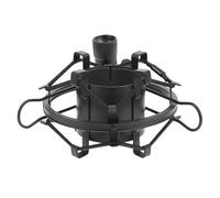 Générique Support Anti-vibration sans Utilisation des Mains pour Microphone à Condensateur en Métal Noir Réglage Flexible de L'angle pour Enregistrement et Chant