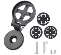 Générique Support Avant pour Potence de vélo, Extension réglable pour Capuchon de Potence, Compatible avec compteurs vélo Wahoo, Bryton, Garmin, Alliage Aluminium, vis et clés hexagonales incluses