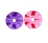 Générique Support Base de Pratique pour Débutants Lot de 2 Pièces pour Capsules de Nail Art Détachable en Plastique Rose et Pourpre pour Usage à Domicile ou Salon Professionnel